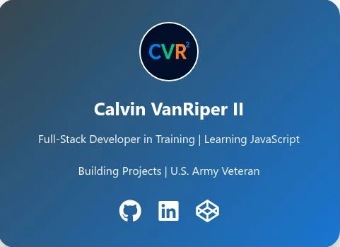 Thumbnail preview of the Developer Intro Card project