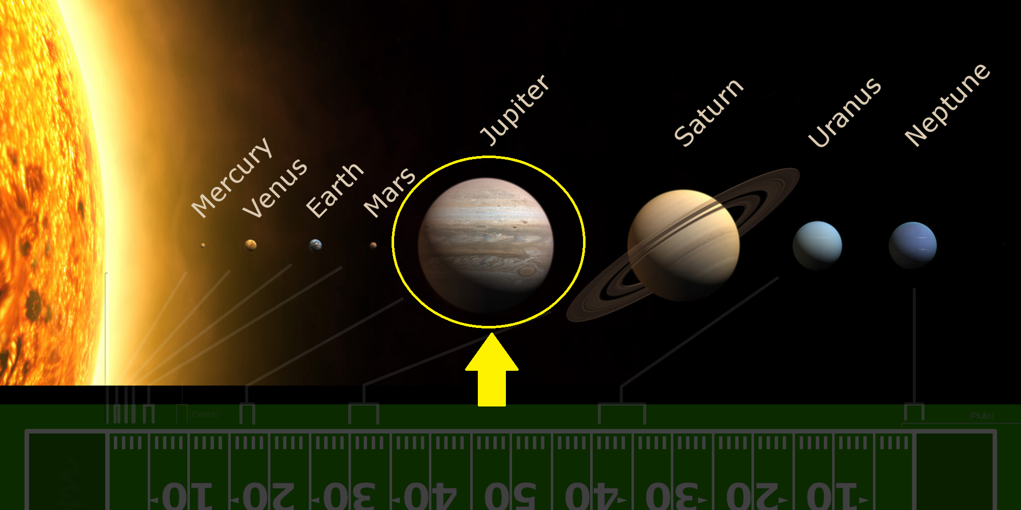 Illustration of the planet Jupiter