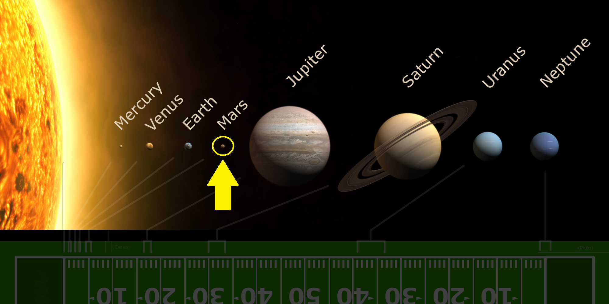 Illustration of the planet Mars
