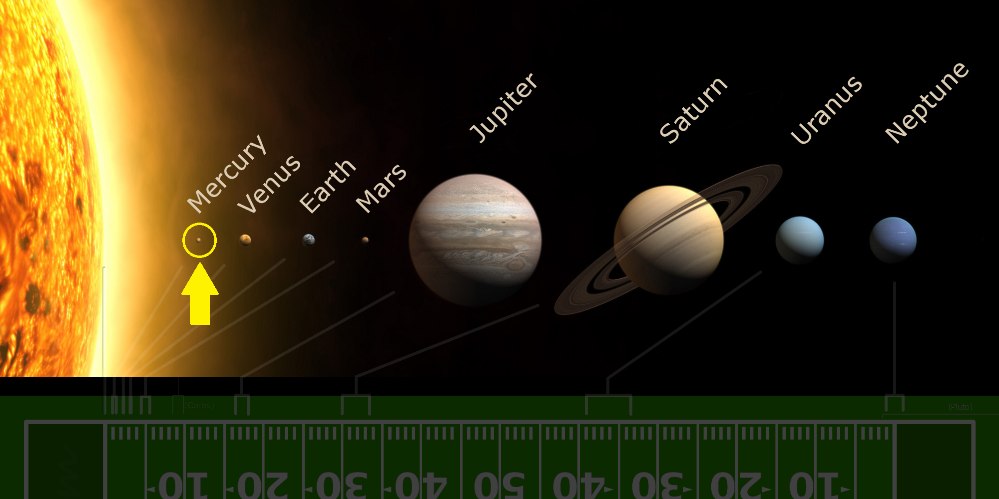 Illustration of the planet Mercury