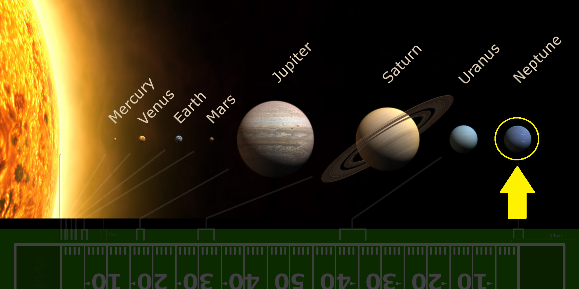 Illustration of the planet Neptune