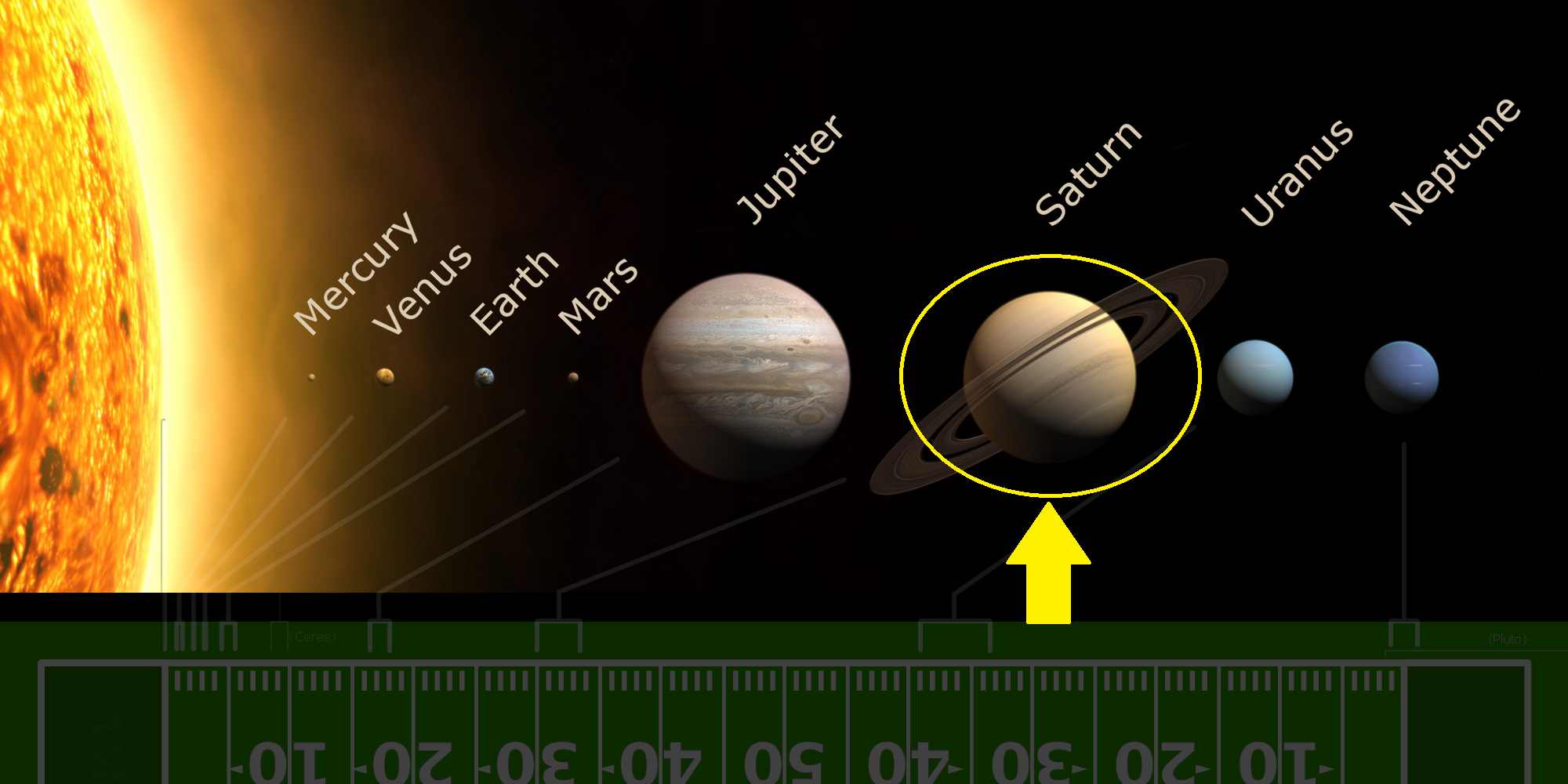 Illustration of the planet Saturn